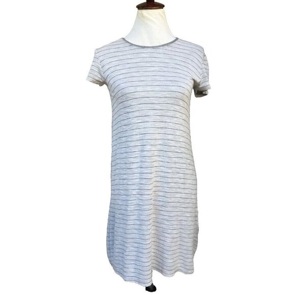 ATM Dresses & Skirts - Women's Atm Anthony Thomas Melillo Stripe T-Shirt Dress, Size Medium - Gray M